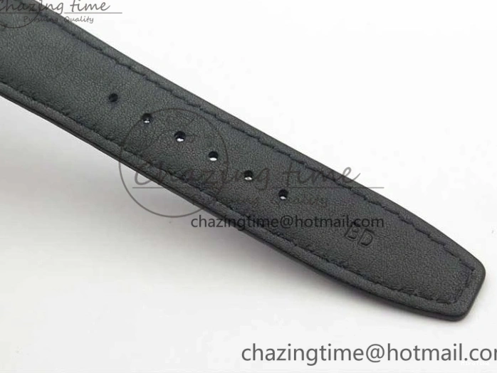 MIROTIME 0108 Portuguese Real PR Real Annual Calendar IW503502 ZF 1:1 Best Edition Black Dial Steel Markers on Black Leather Strap A StreetReady 7134